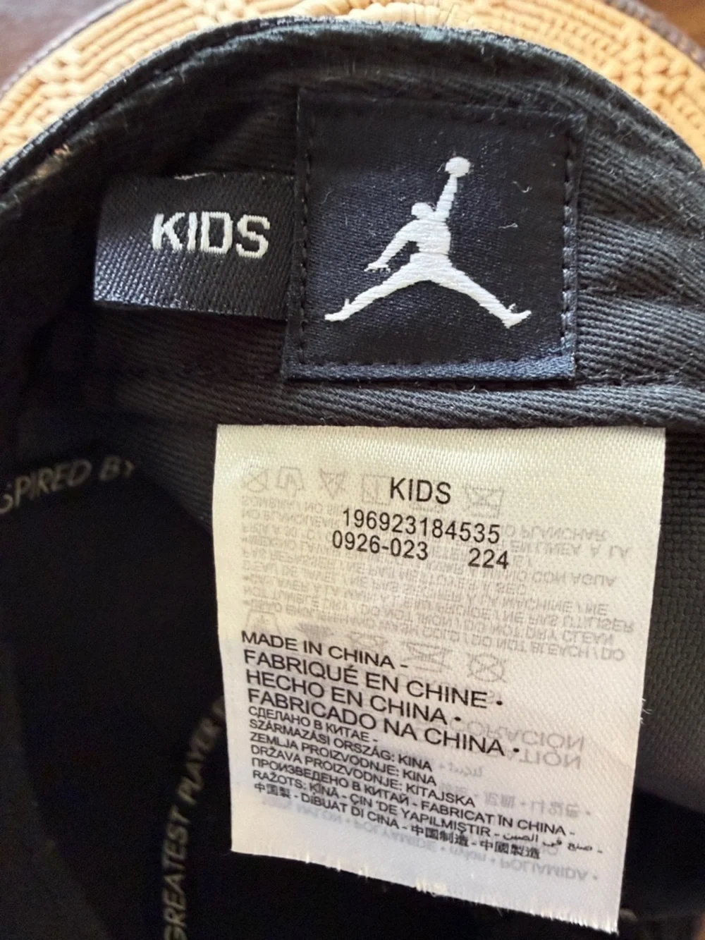 Jordan‎ Black Jumpman Curved-Brim Cap youth